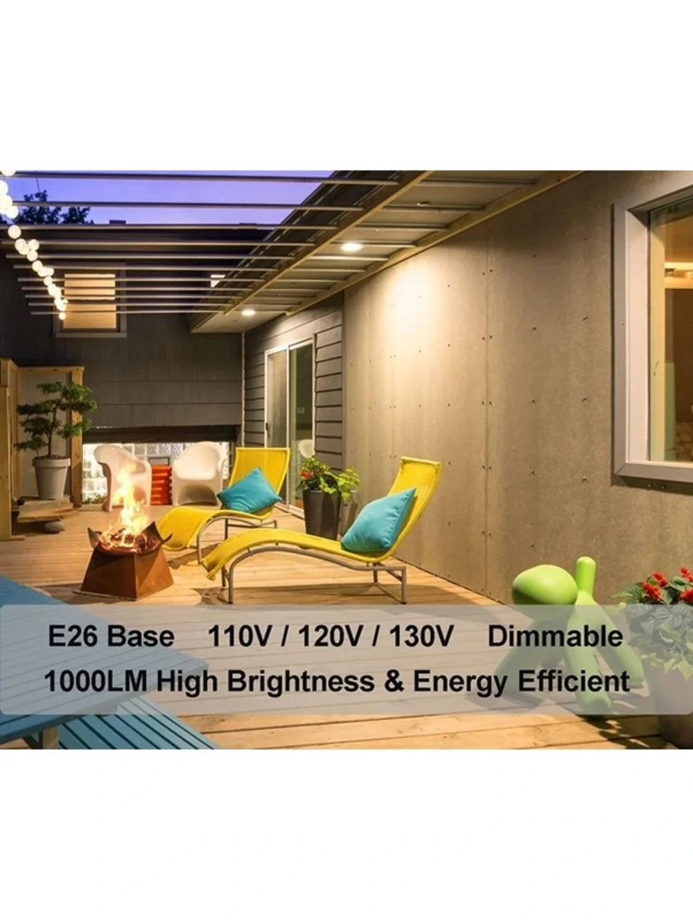 Vinaco PAR30L 60W Halogen Flood Light Bulbs E26 2800K Dimmable 6-Pack 1000LM